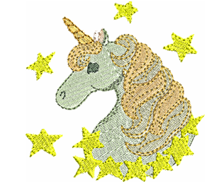 Magic Unicorn Machine Embroidery Design