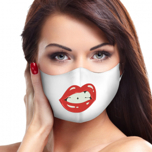 Four lips face mask embroidery designs 5 sizes .hus .pes .vip .jef .xxx ...